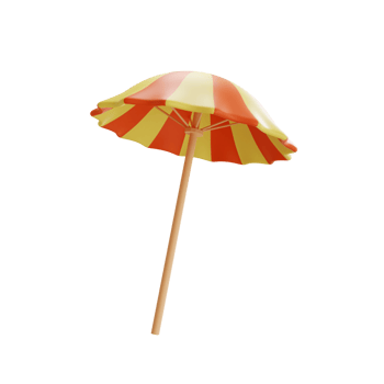3D Beach Umbrella png