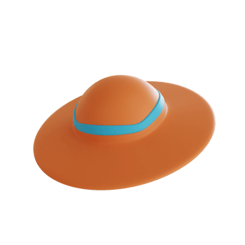 3d Beach Hat png