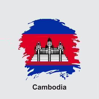 cambodia national flag, attractive and simple vector