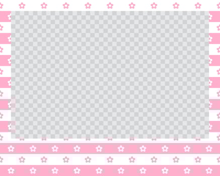 rectangle landscape flat photo frame with ornaments vector