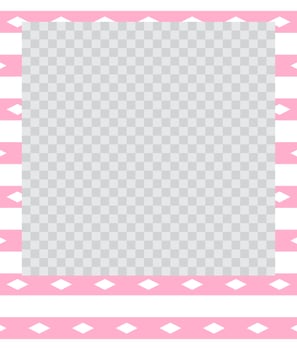 square flat photo frame with ornaments vector