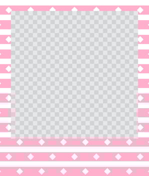 square flat photo frame with ornaments vector