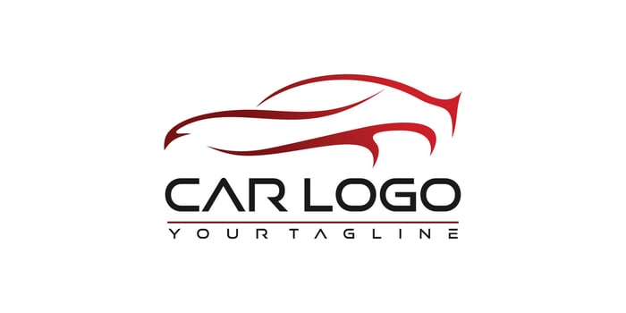 Car logo design with creative modern concept Premium Vector