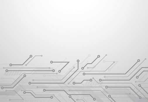 Abstract digital background with technology circuit board texture. Electronic motherboard illustration. Communication and engineering concept. Vector illustration