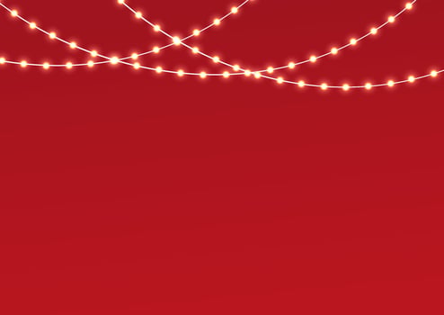 Christmas lights isolated. Christmas light multicolored garlands. xmas lamp glowing garland. for the new year and christmas. light effect. Vector illustration.