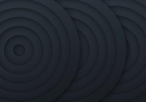 Black Premium Abstract Dark Geometric Circle Background with Copy Space for Text vector