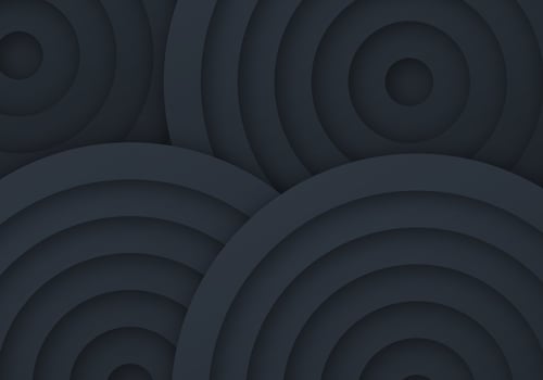 Black Premium Abstract Dark Geometric Circle Background with Copy Space for Text vector