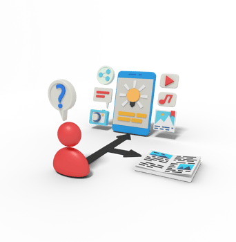 3d Illustration of Leaning Career Knowledge png