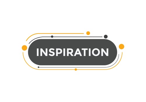 inspiration button. Inspiration speech bubble. Colorful web banner. vector illustration. inspiration label sign template