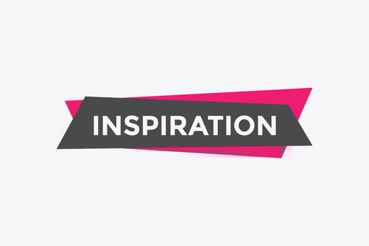 inspiration button. Inspiration speech bubble. Colorful web banner. vector illustration. inspiration label sign template