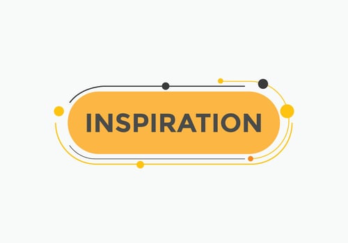 inspiration button. Inspiration speech bubble. Colorful web banner. vector illustration. inspiration label sign template