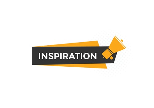 inspiration button. Inspiration speech bubble. Colorful web banner. vector illustration. inspiration label sign template