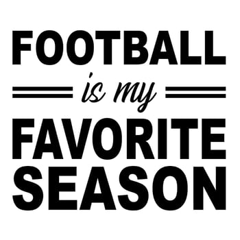 football is my favorite season vector