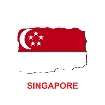 SINGAPORE NATIONAL FLAG, INTERESTING VECTOR
