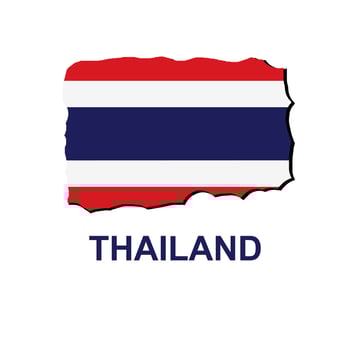 THE NATIONAL FLAG OF THAILAND, INTERESTING VECTOR