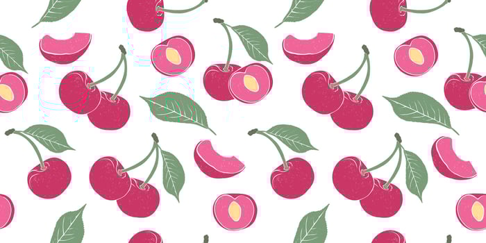 seamless pattern of Cherry. Elegant template for fashion prints. trending Fabric fashion pattern designs. vector