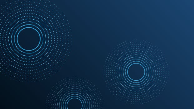 Abstract modern Futuristic banner with abstract water rings, ripples on dark blue background. vector