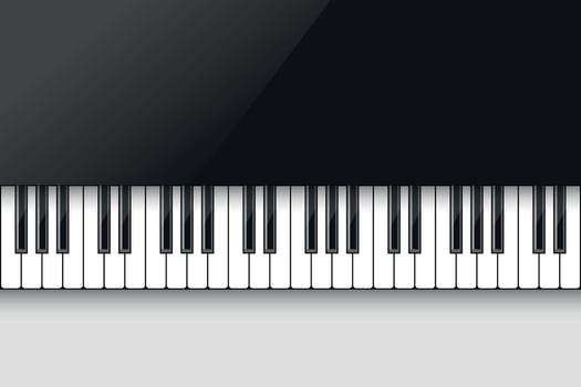 Music background with piano vector