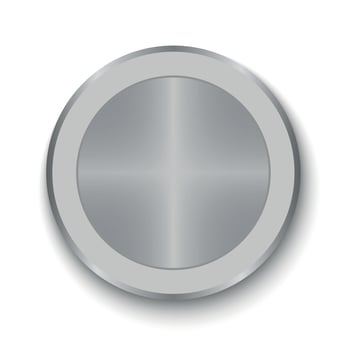 Realistic Metal Button vector