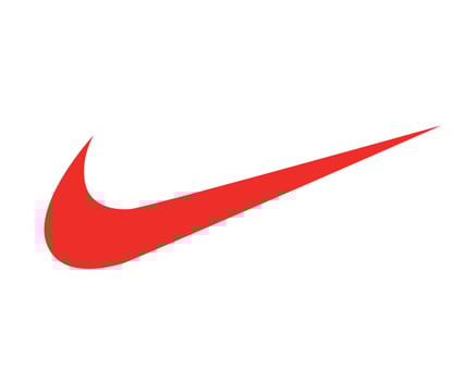 Nike Logo Red Clothes Design Icon Abstract football Vector Illustration With White Background