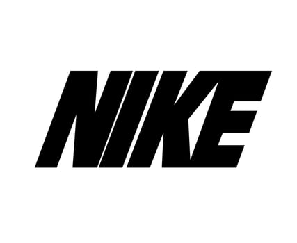 Nike Logo Name Black Clothes Design Icon Abstract football Vector Illustration With White Background