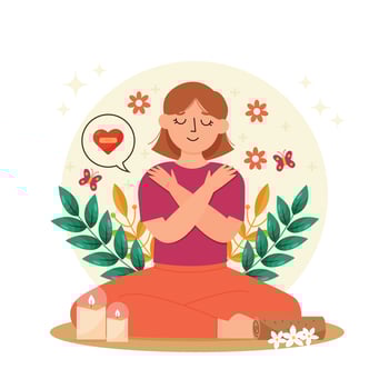 Self Care For Mental Health vector