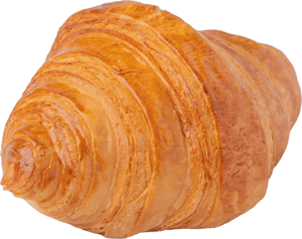 cutout croissant bread on transparent background. png