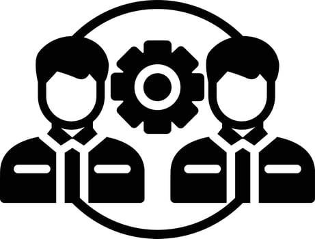 Relationship Glyph Icon vector