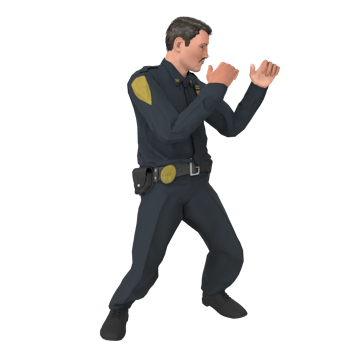 Police officer man 3d modelling png