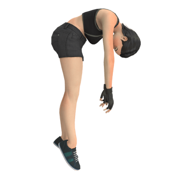 Fitness woman 3d modelling png