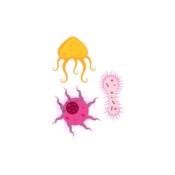 Virus vector illustration icon template design