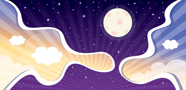 Abstract Concept Of Day And Night vector