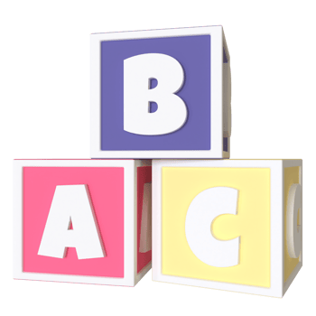 Education blocks 3D rendering isolated on transparent background. Ui UX icon design web and app trend png