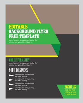 a4 flyer template, modern template,business presentation template, vector