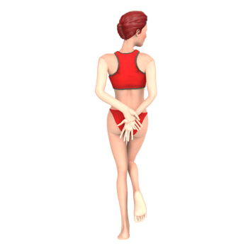 Red bikini girl 3d illustration png