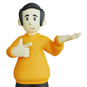 Stylized 3D Character Doing Endorsement Pose png