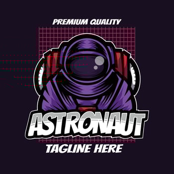 Vector illustration of astronaut