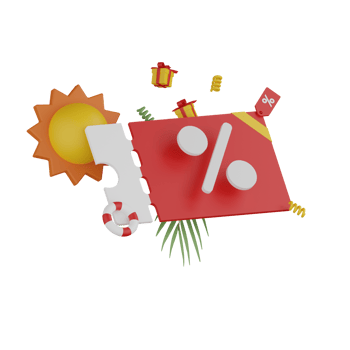 3D Isolated Sale Label png