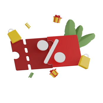 3D Isolated Sale Label png