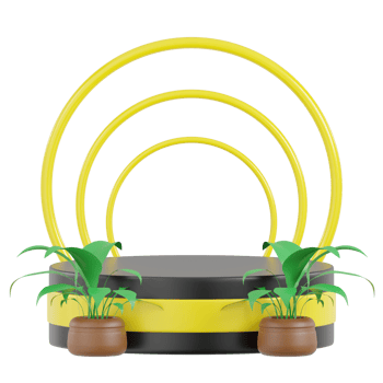 3D Isolated Podium and Perform Stage png