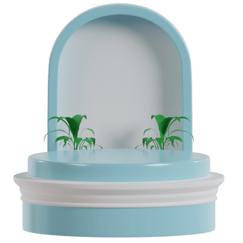 3D Isolated Podium and Perform Stage png