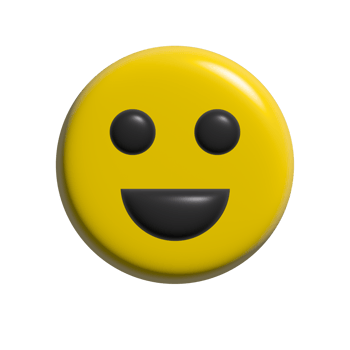 smile icon design in 3d style png