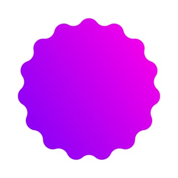 Abstract liquid shape, floating drop of paint with gradient. Liquid element. vector