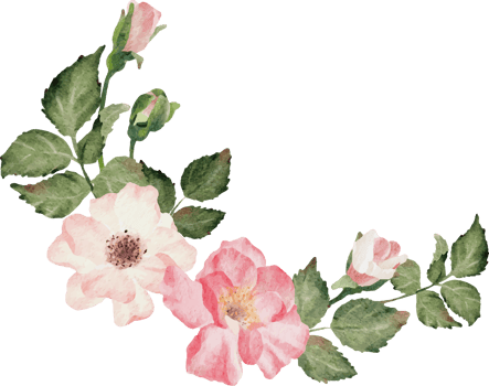 watercolor blooming rose branch flower bouquet png