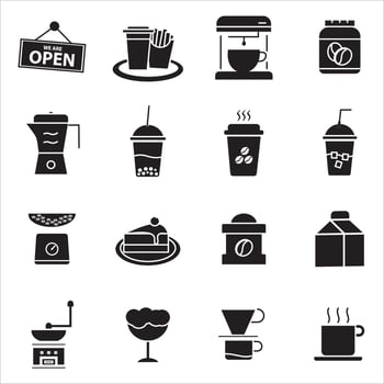 coffee shop icon vector