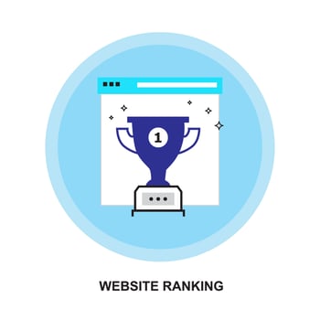 Rankings Icon For Website vector