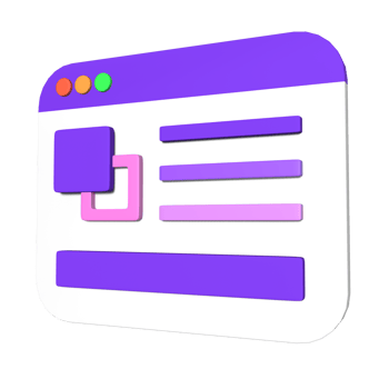 Stylized 3D Color Swatches Illustration png