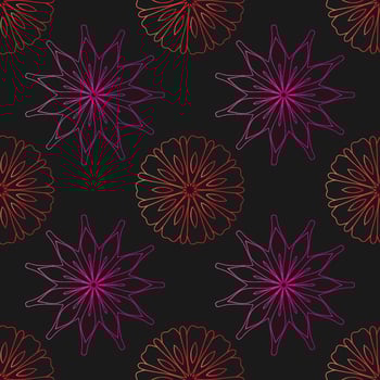 abstract flower mandala pattern vector