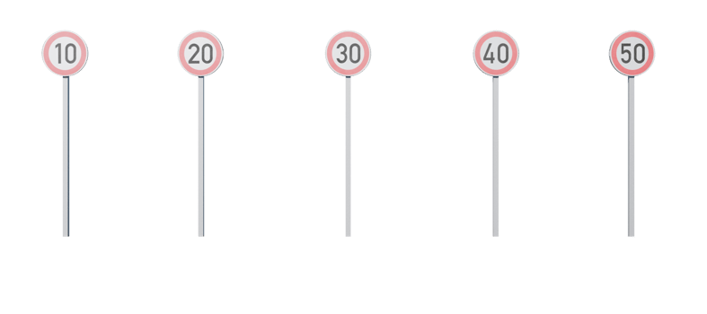 Traffic sign with transparent background png