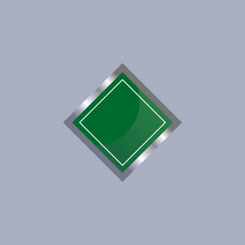 Blank green traffic road sign vector